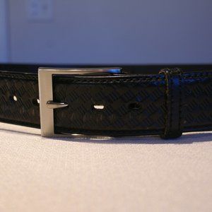 5.11 Tactical Series Utility Belt Black Leather Basketweave Size 3XL Model 59419